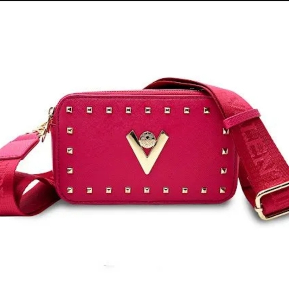 Valentino Orlandi Handbags - Valentino Orlandi Pink Studded Crossbody Bag